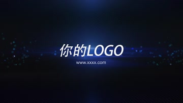 蓝色光线LOGO演绎 