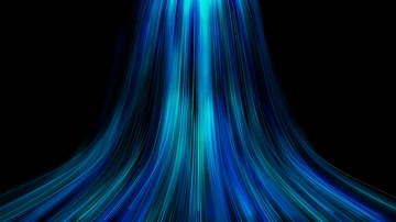 唯美全息粒子瀑布舞美视觉（循环通道）