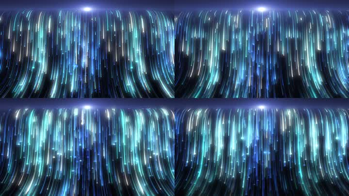 光线粒子瀑布循环通道