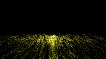 金色粒子光线舞台背景（循环）