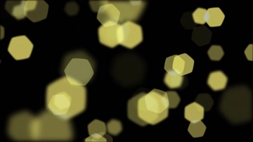 金色六边形粒子光斑特效素材（通道循环）
