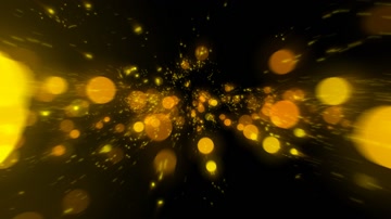 唯美金色粒子光斑舞台背景（循环通道）