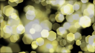 金色六边形粒子光斑特效素材（通道循环）