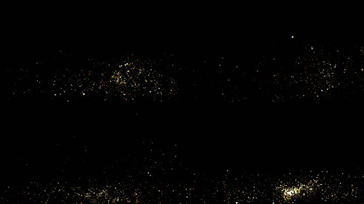 唯美金色粒子升空led视频（循环）