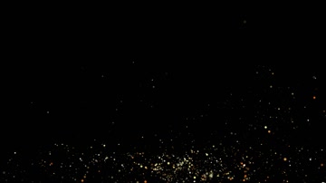 唯美金色粒子升空led视频（循环）