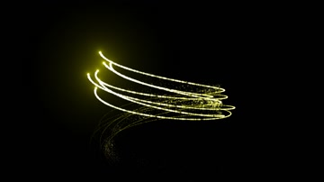 金色粒子光线特效系列素材