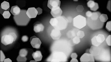 白色六边形粒子光斑特效素材（通道循环）