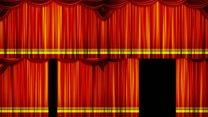 幕布拉开舞台合成