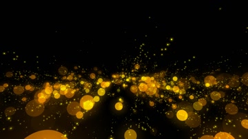 唯美金色粒子光斑舞台背景（通道循环）