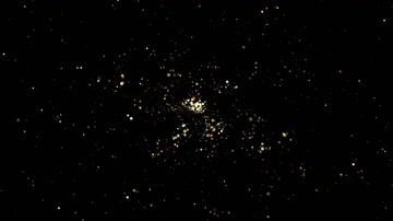  金色粒子星空舞台背景（循环）