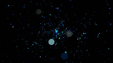 蓝色唯美粒子星空舞台背景（循环）