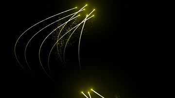 金色粒子光线特效系列素材