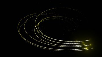 金色粒子光线特效系列素材