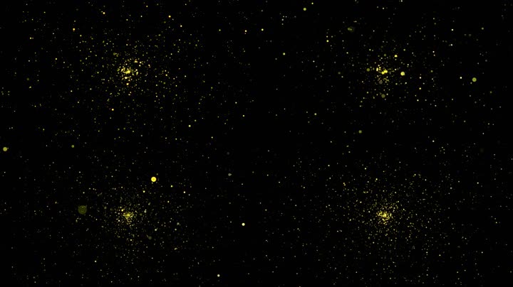 金色粒子星空舞台背景（循环）
