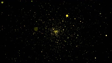 金色粒子星空舞台背景（循环）