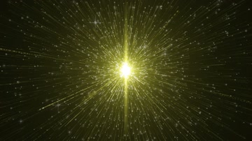 唯美金色粒子放射发散星空（循环）