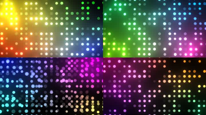 动感时尚绚丽灯光矩阵舞台背景（循环）