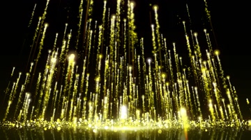 大气金色粒子升起led视频（循环通道）