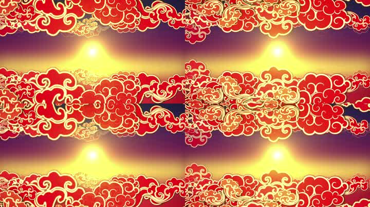 中国风祥云背景led视频（循环）