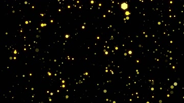金色粒子空间舞台背景（循环）