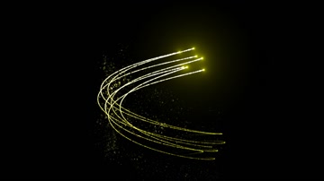 金色粒子光线特效系列素材