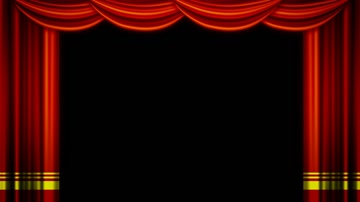 红色幕布拉开开场（通道）