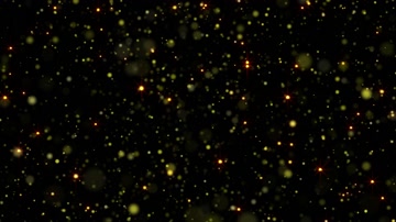 金色粒子空间舞台背景（循环）