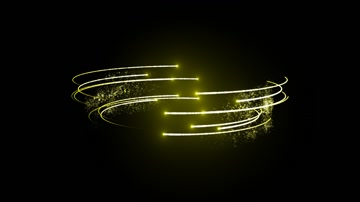 金色粒子光线特效系列素材