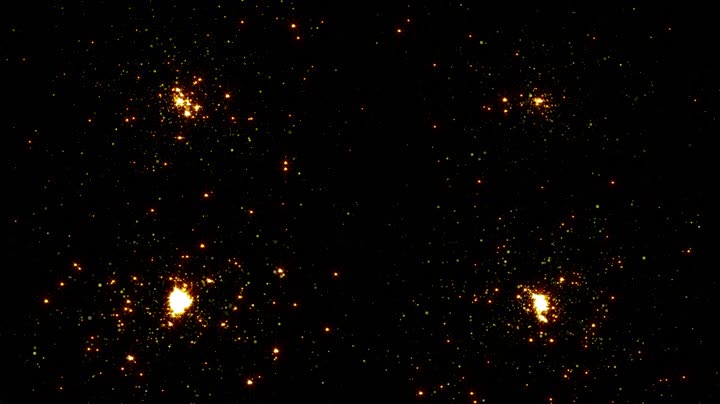 金色粒子星空舞台背景（循环）