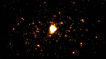 金色粒子星空舞台背景（循环）