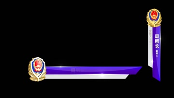 党政警务人名条字幕条  党政警务人名条字幕条