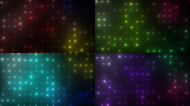 动感时尚绚丽灯光矩阵舞台背景（循环通道）