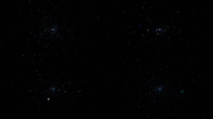 蓝色唯美粒子星空舞台背景（循环通道）