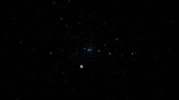 蓝色唯美粒子星空舞台背景（循环通道）
