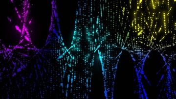 时尚粒子灯光扭曲空间旋转led视频 