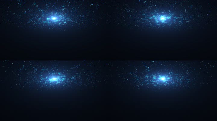 蓝色粒子宇宙星辰舞台背景（循环）