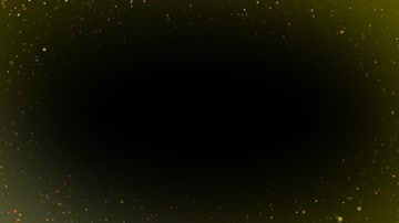 金色粒子光斑边框特效素材（循环通道）