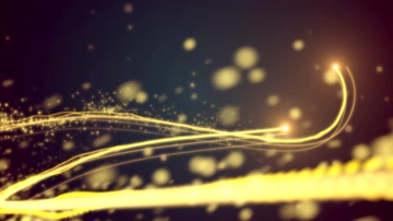 金色粒子光线LOGO演绎 