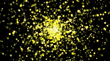 金色粒子空间舞台背景（循环）