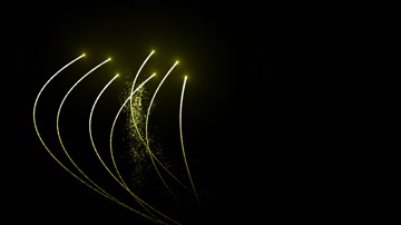 金色粒子光线特效系列素材