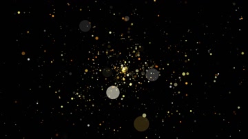 金色粒子星空舞台背景（循环）