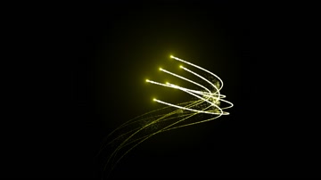 金色粒子光线特效系列素材