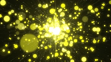 唯美浪漫金色粒子放射发散星空（循环）