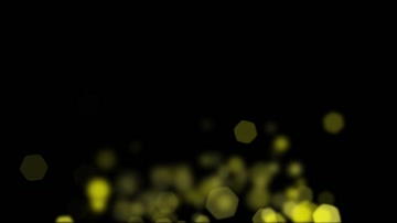 金色六边形粒子光斑特效素材（通道循环）