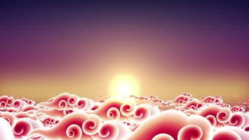 中国风祥云背景led视频（循环）