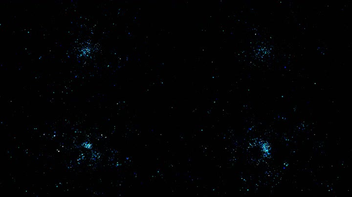 唯美粒子星空舞台背景（循环通道）