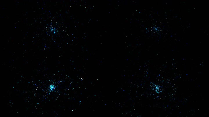 蓝色粒子星空舞台背景（循环）