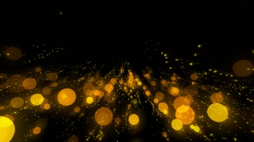 唯美金色粒子光斑舞台背景（循环通道）