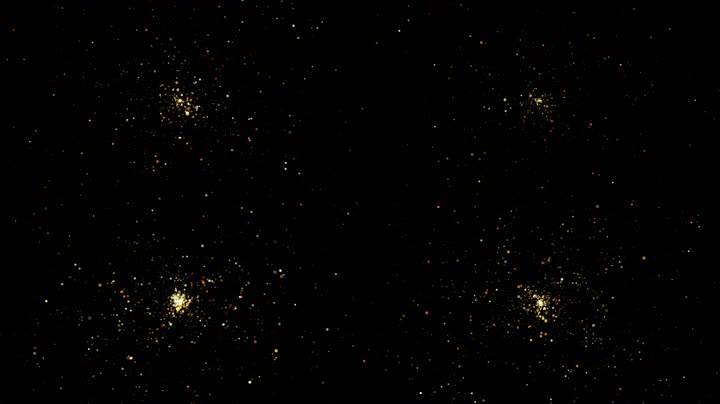 金色粒子星空舞台背景（循环）