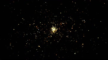 金色粒子星空舞台背景（循环）